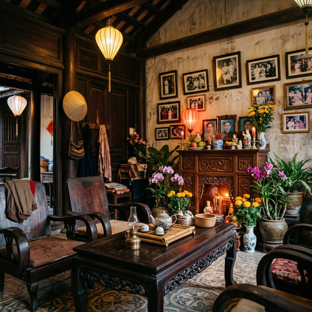 Inside the family home
